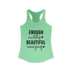 Enough Worthy Racerback Tank