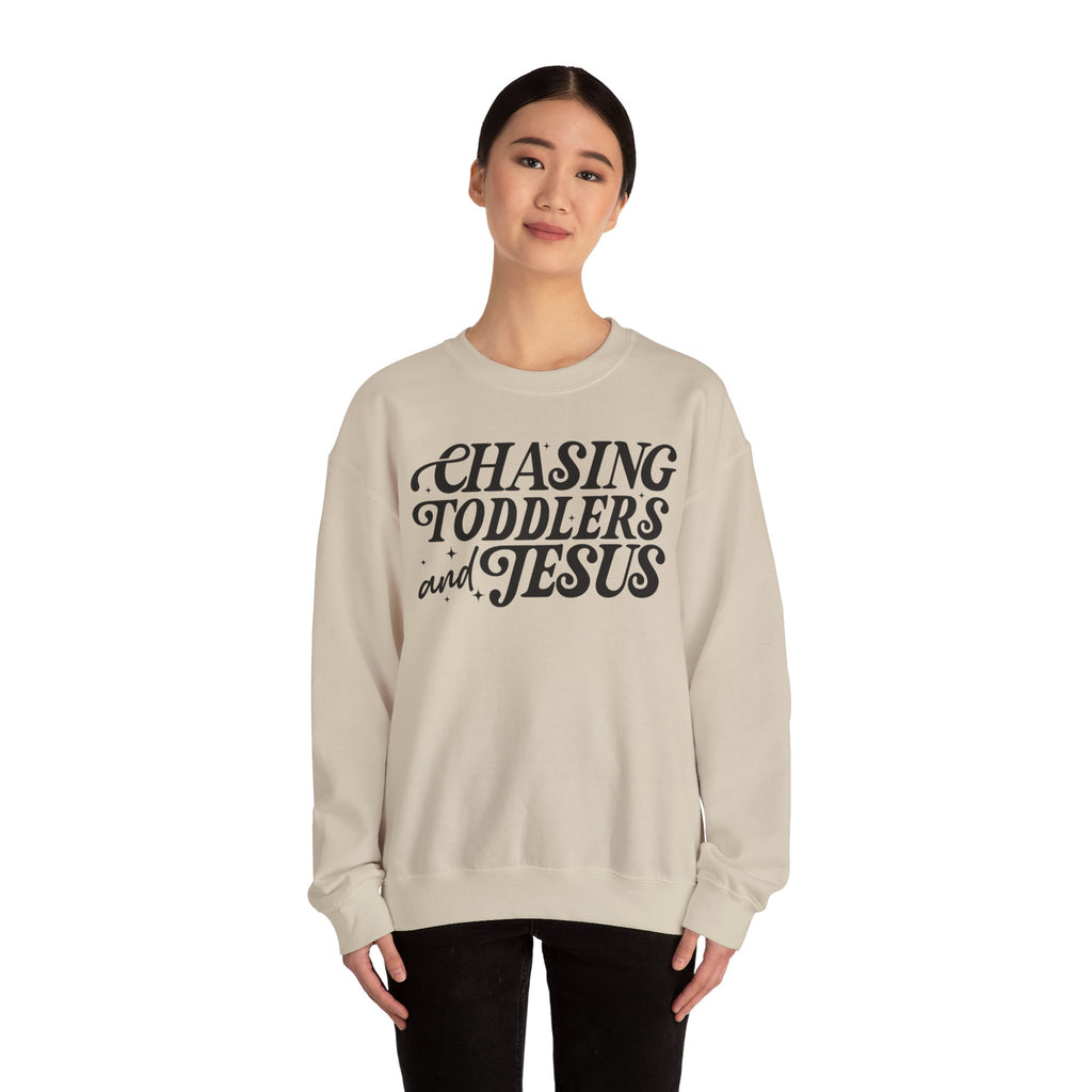 Christian Chasing Toddlers Cozy Sweatshirt