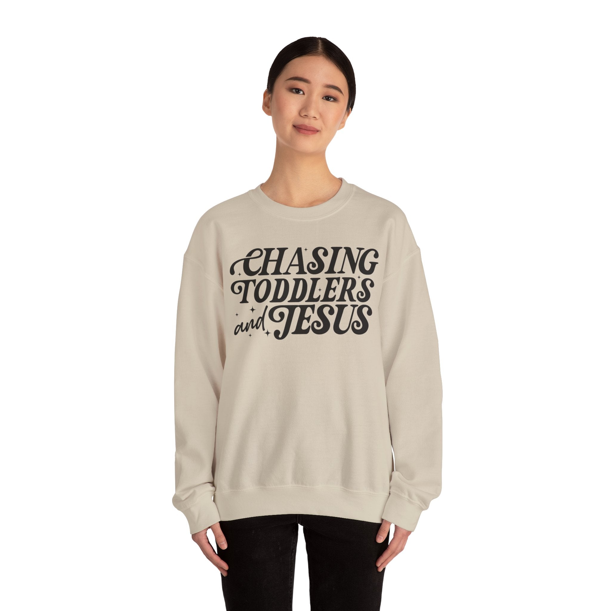 Christian Chasing Toddlers Cozy Sweatshirt