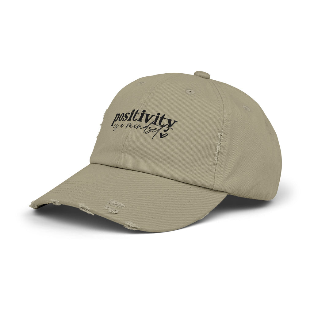 Positivity Is a Mindset Distressed Cap