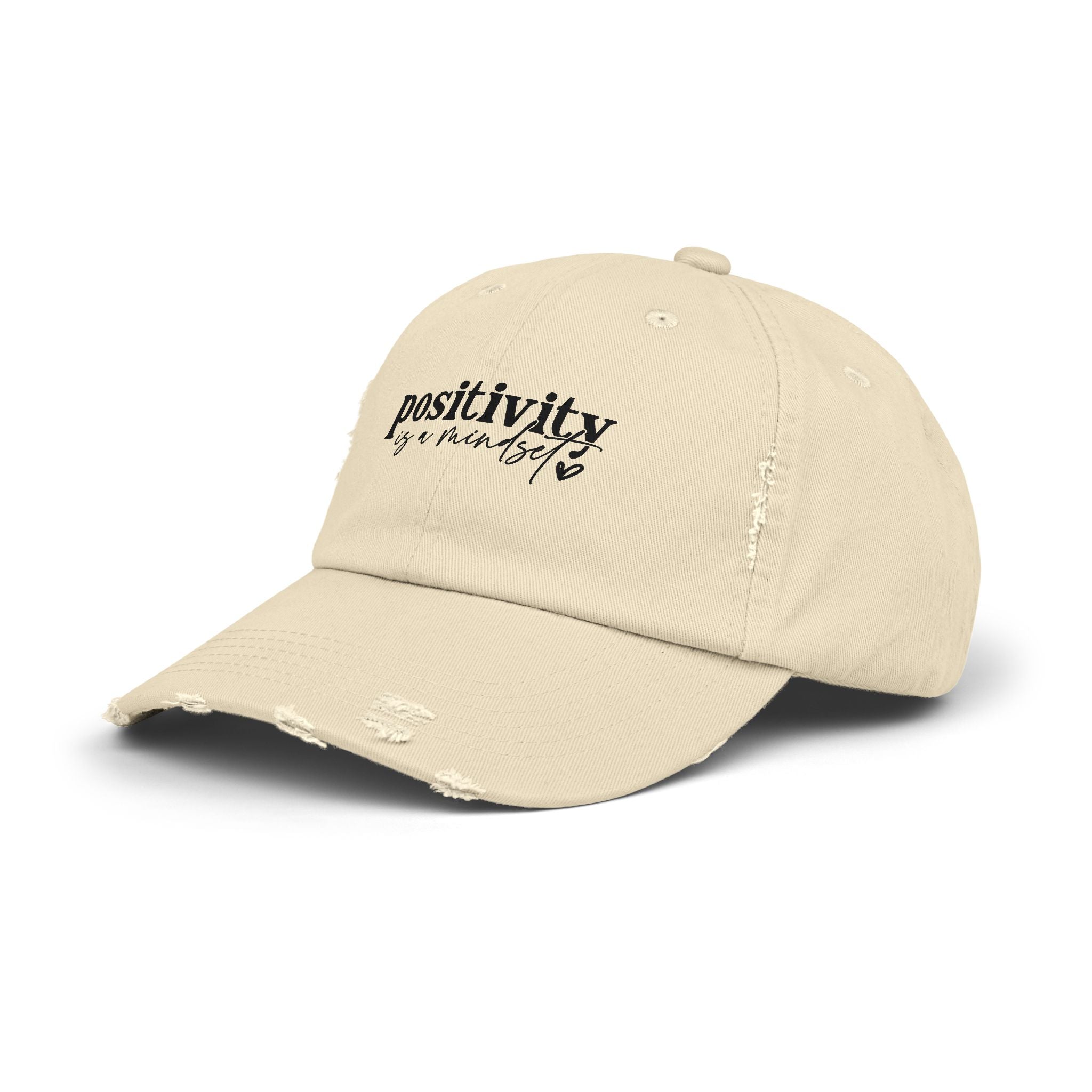 Positivity Is a Mindset Distressed Cap