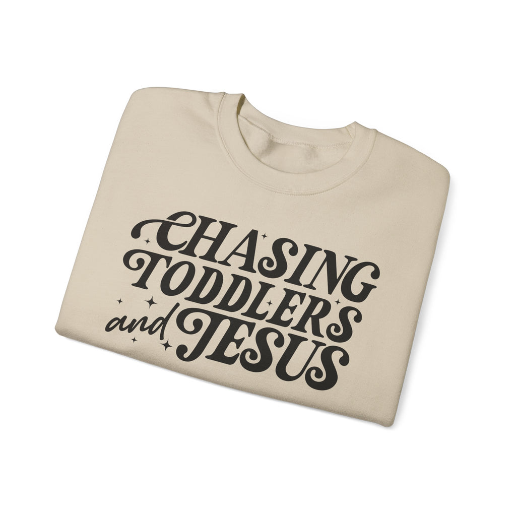 Christian Chasing Toddlers Cozy Sweatshirt
