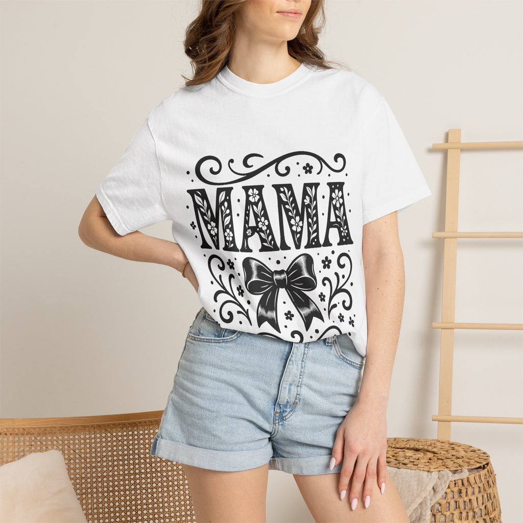 Mama Floral Bow T-Shirt