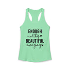 Enough Worthy Racerback Tank