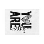 You Are Worthy Plush Blanket
