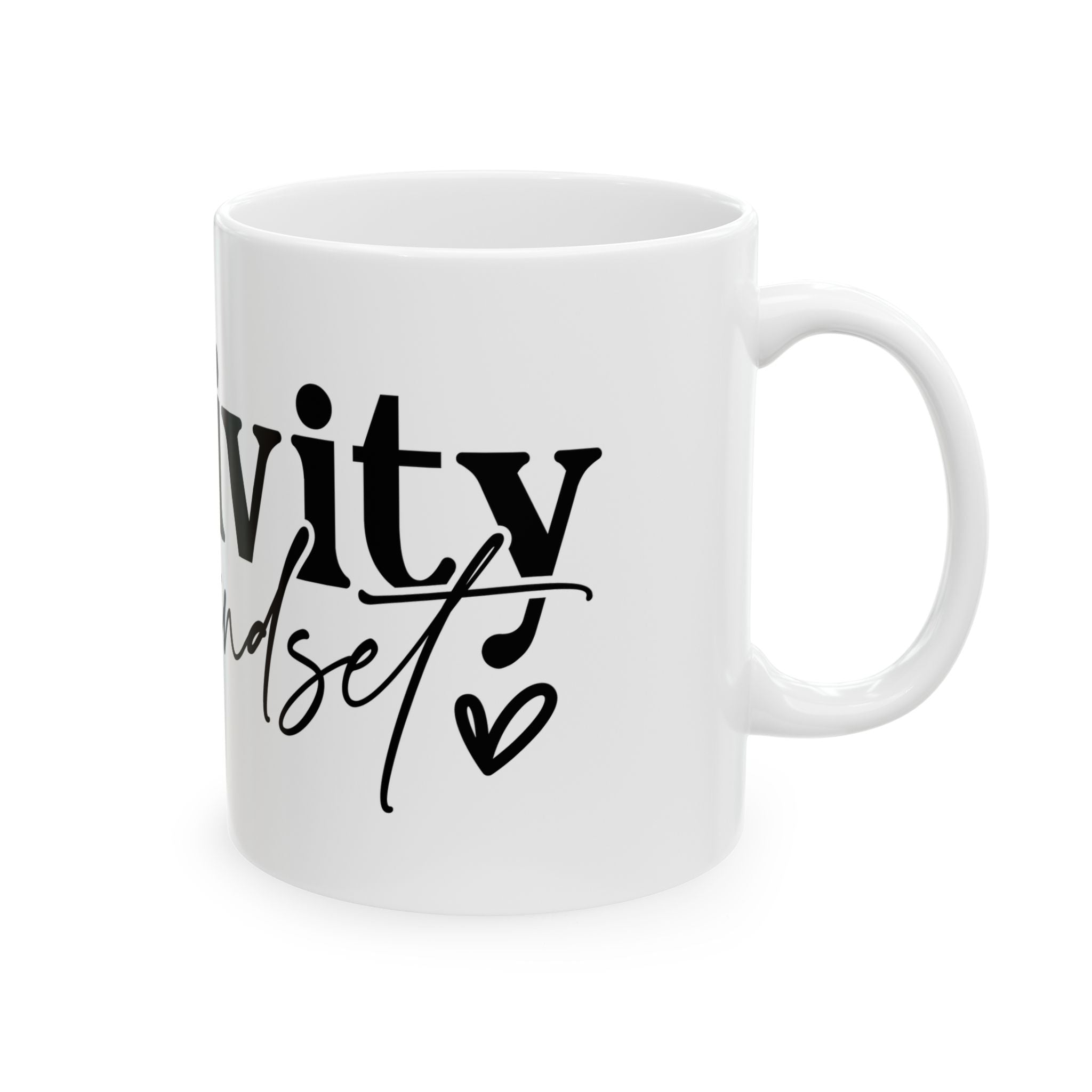 Positive Mindset Ceramic Mug (11oz, 15oz)