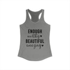 Enough Worthy Racerback Tank