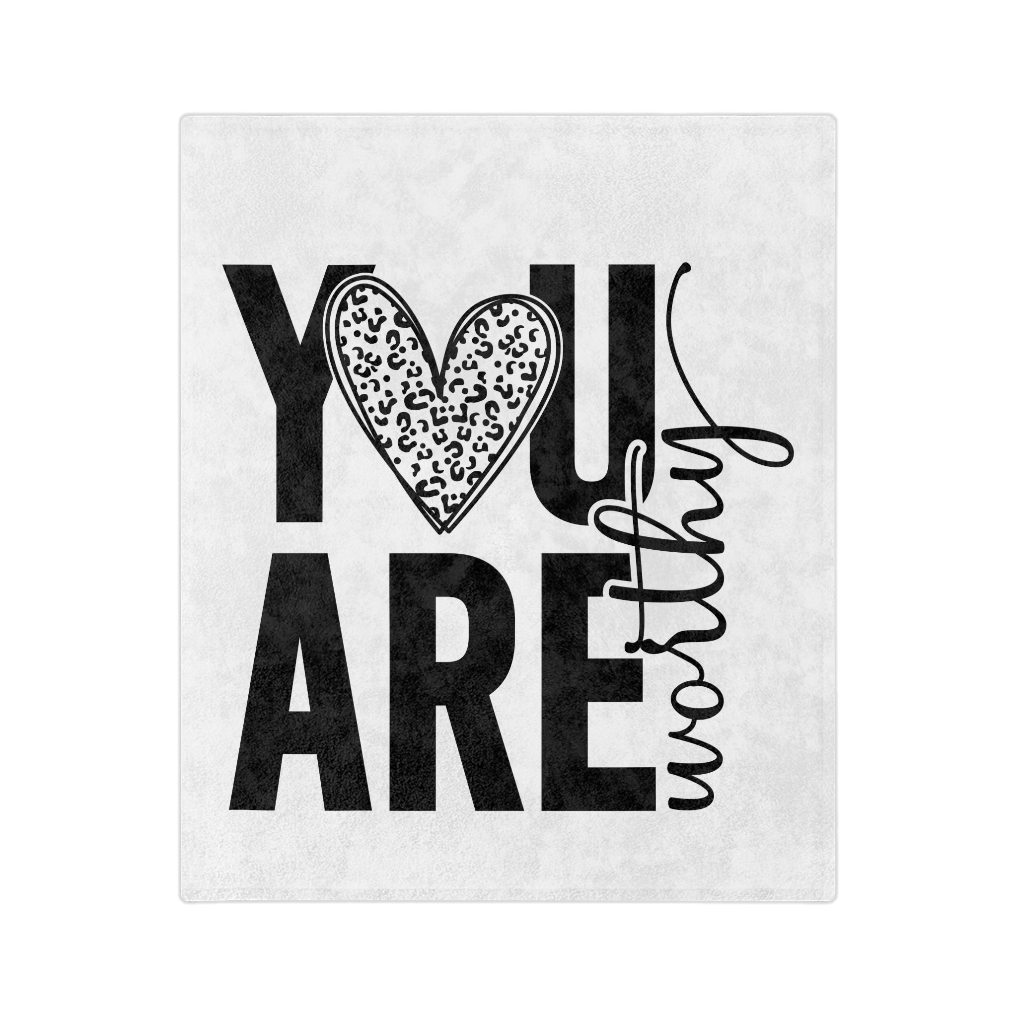 You Are Worthy Plush Blanket