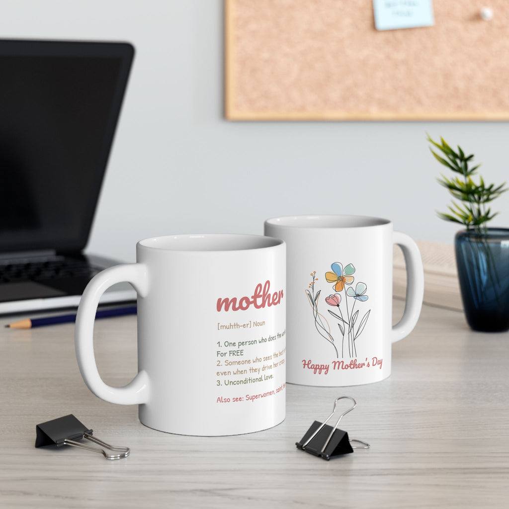 Mother’s Day Floral Ceramic Mug 11oz