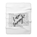 Sherpa Fleece Blanket — I am Enough