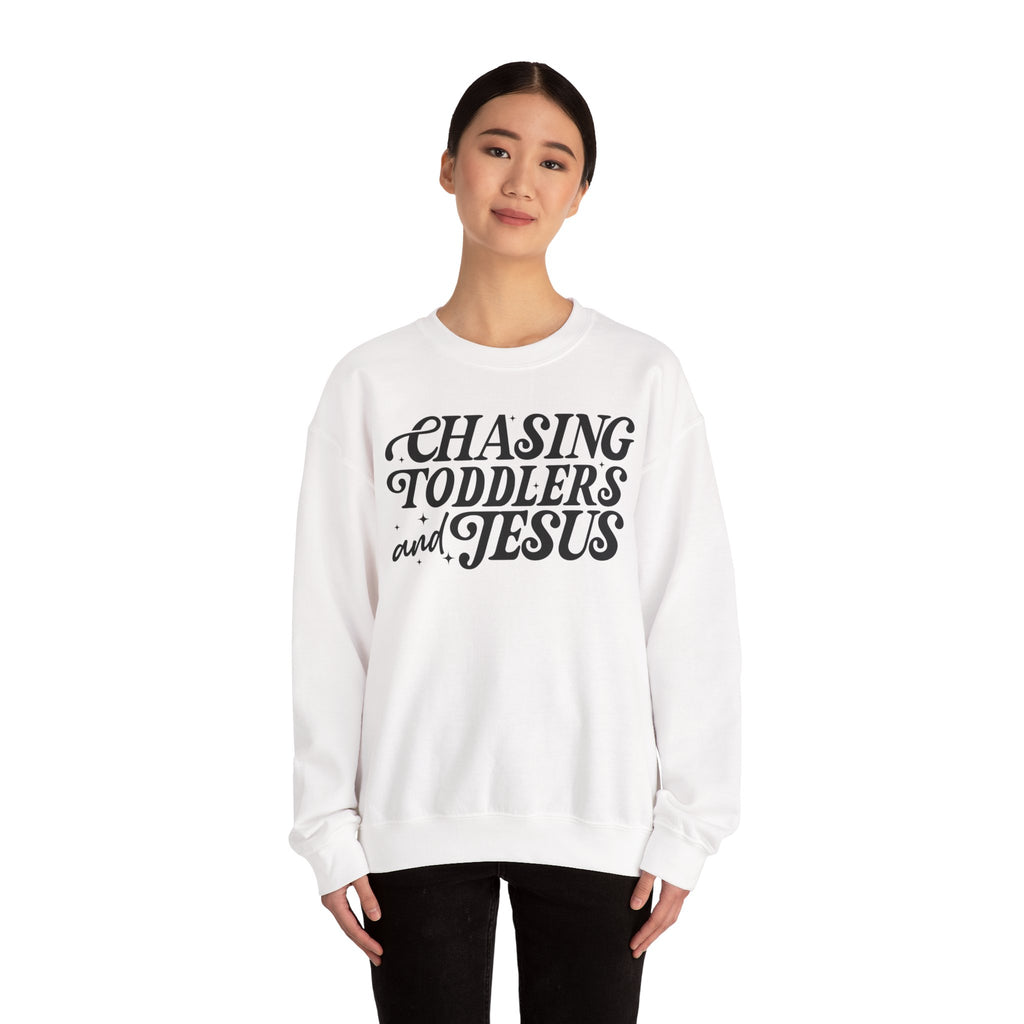 Christian Chasing Toddlers Cozy Sweatshirt