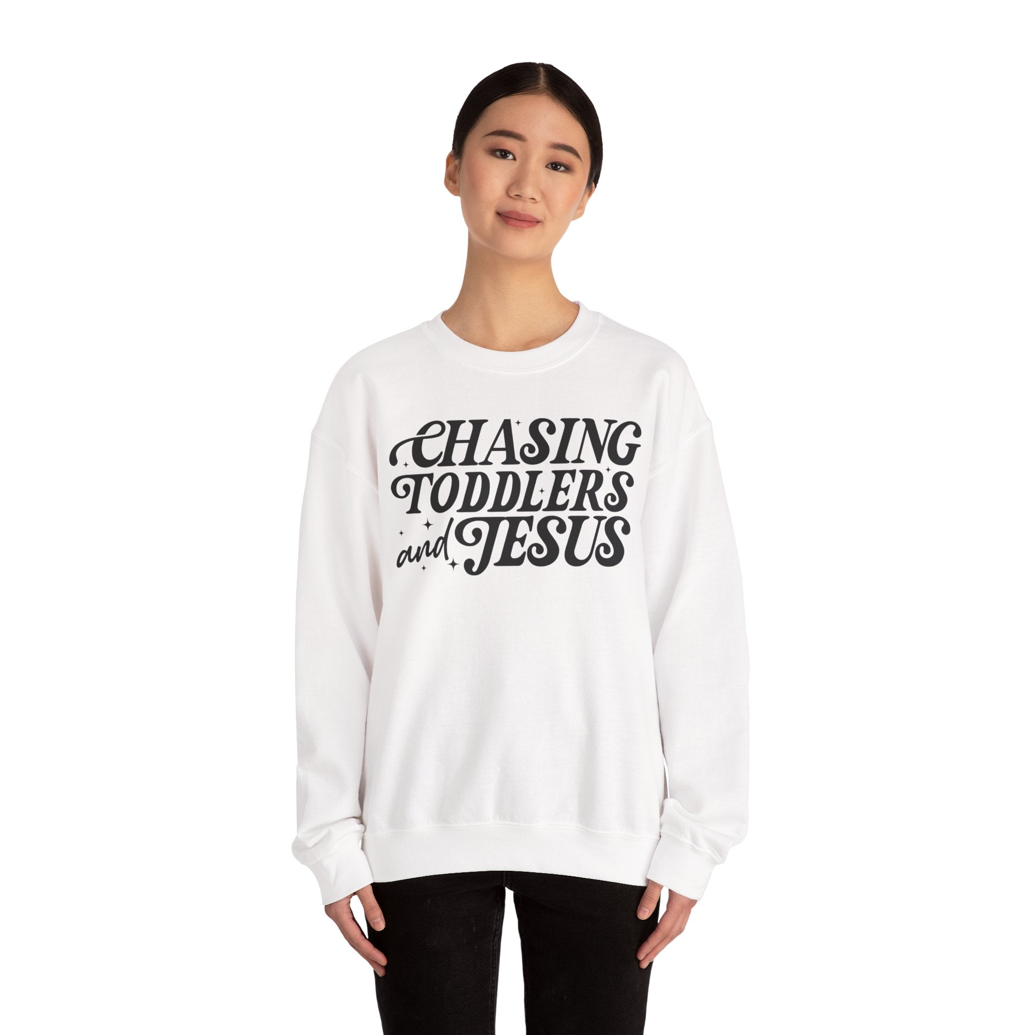 Christian Chasing Toddlers Cozy Sweatshirt