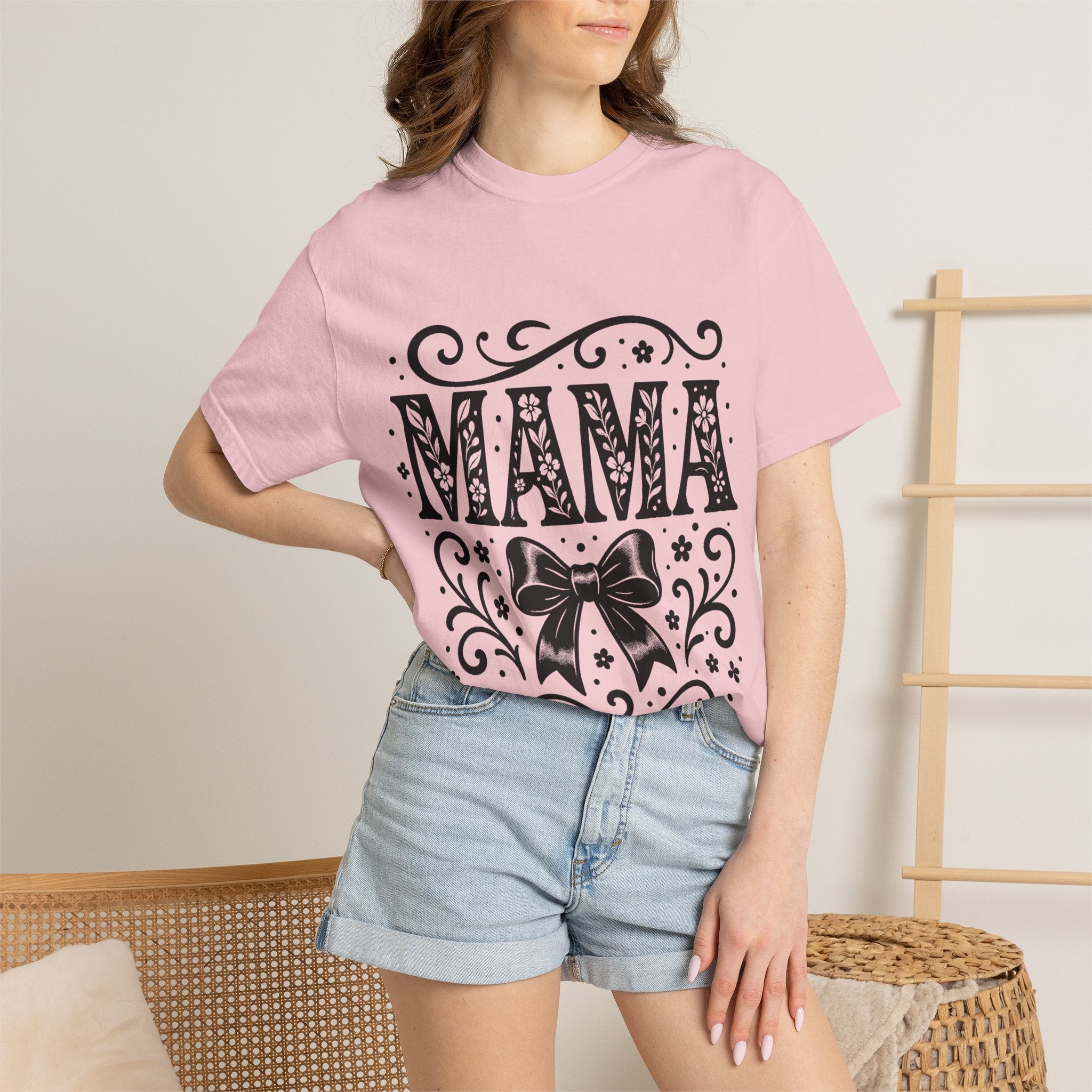Mama Floral Bow T-Shirt