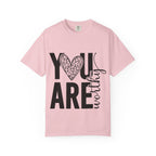 You Are Worthy Heart Graphic Inspirational Tee