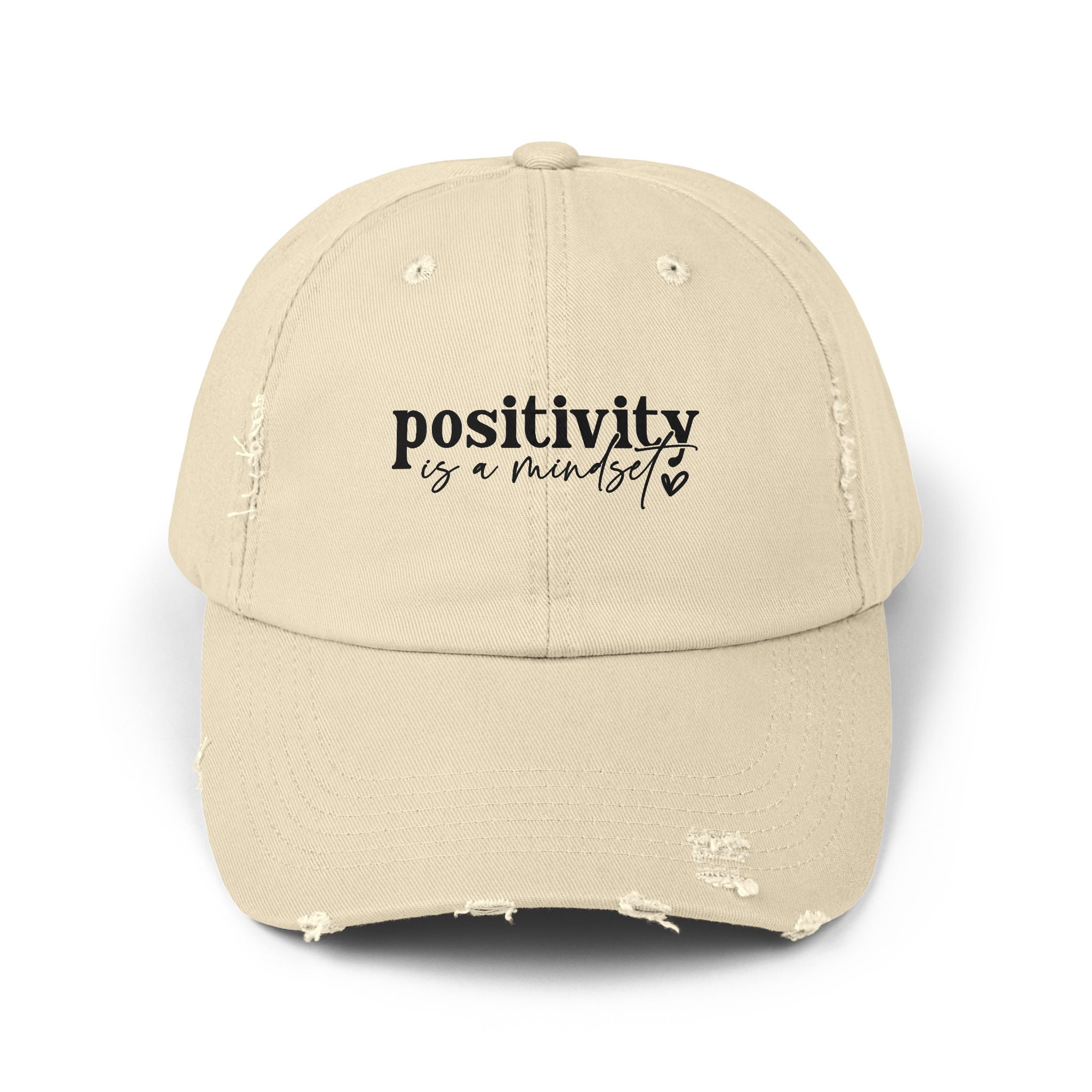 Positivity Is a Mindset Distressed Cap