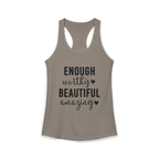 Enough Worthy Racerback Tank
