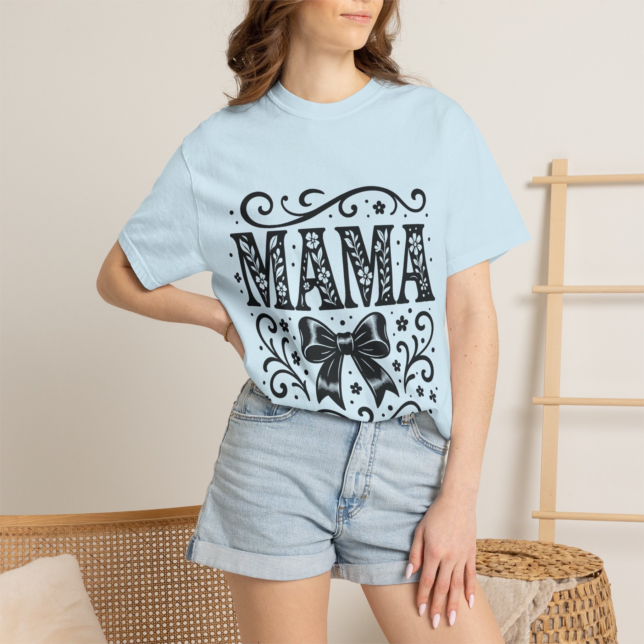 Mama Floral Bow T-Shirt
