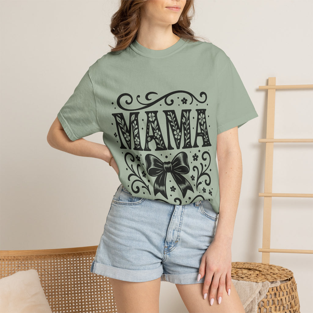 Mama Floral Bow T-Shirt