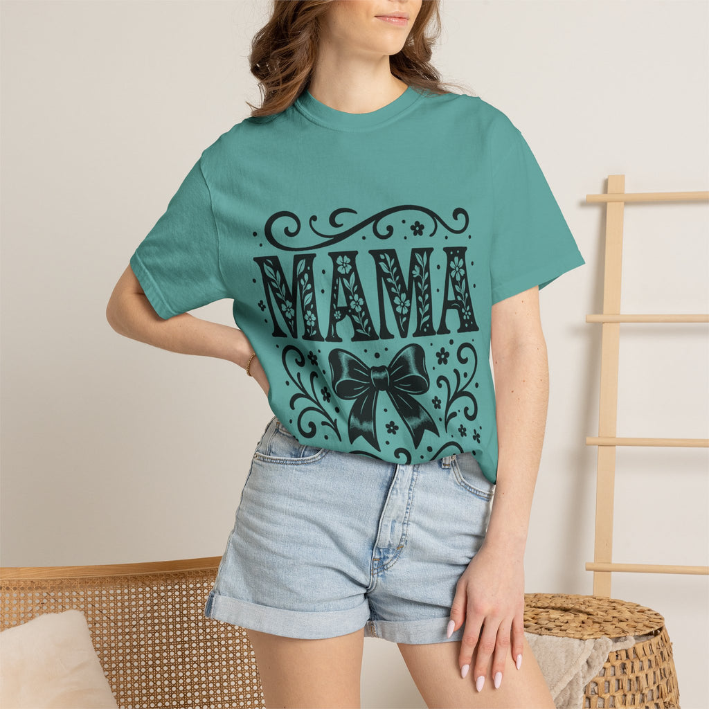 Mama Floral Bow T-Shirt