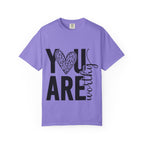 You Are Worthy Heart Graphic Inspirational Tee