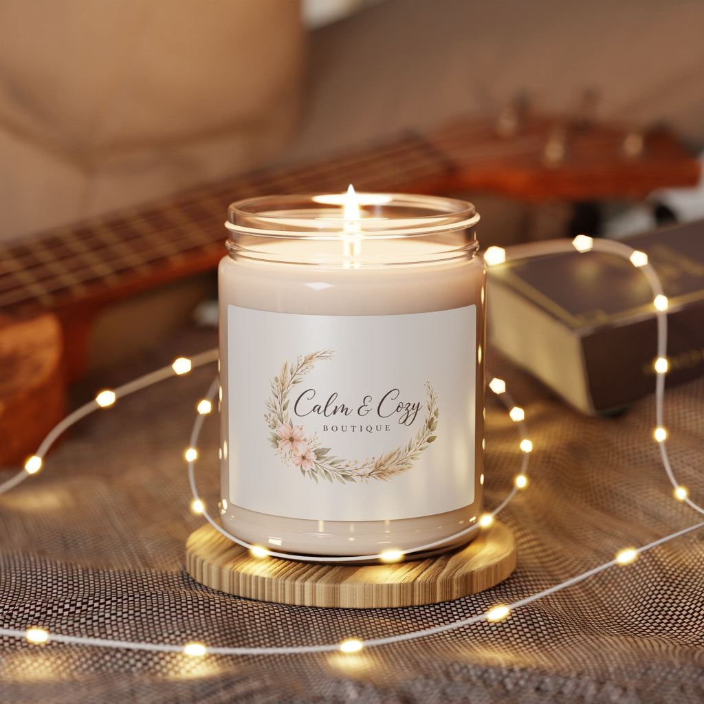 Calm & Cozy Boutique Scented Soy Candle 9oz