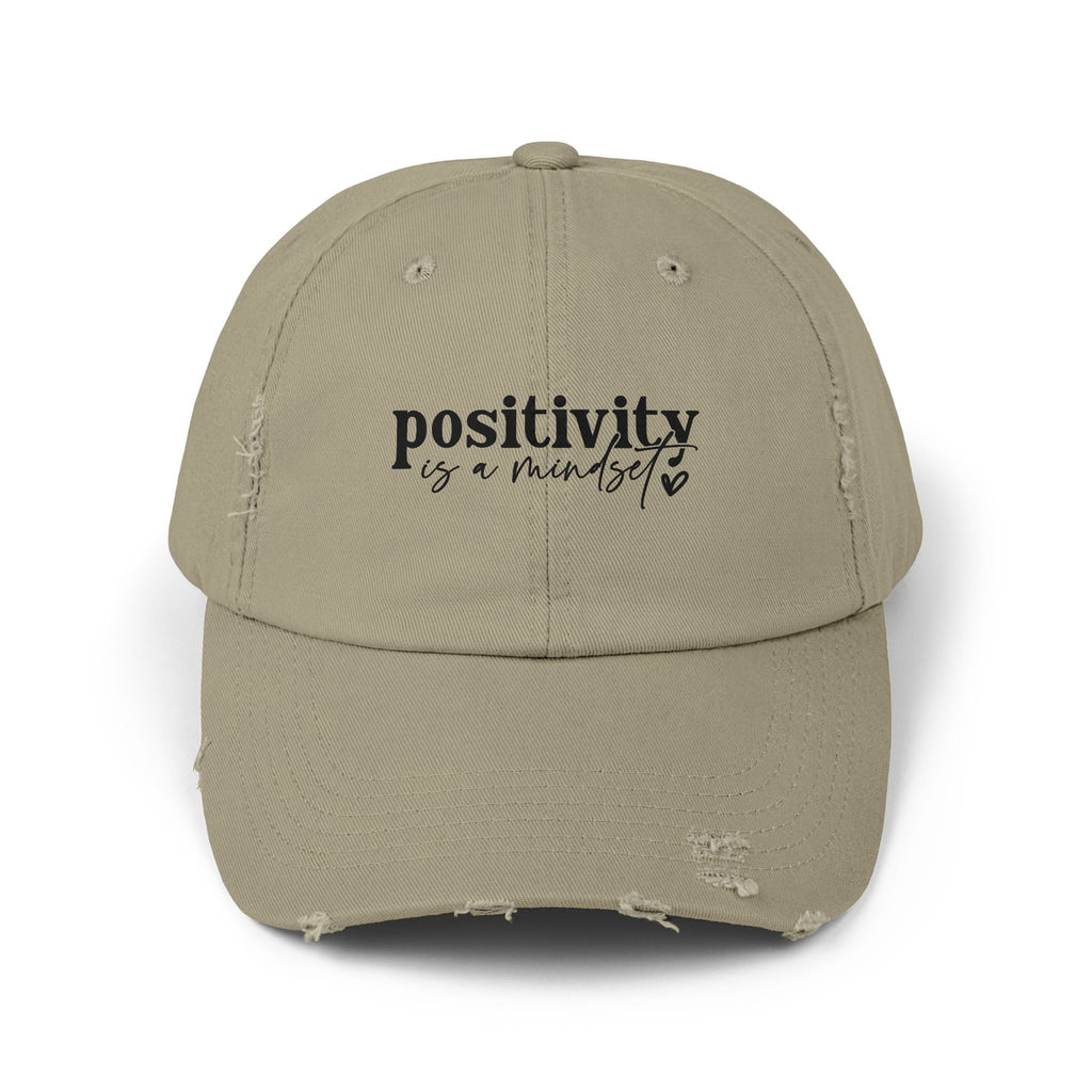 Positivity Is a Mindset Distressed Cap