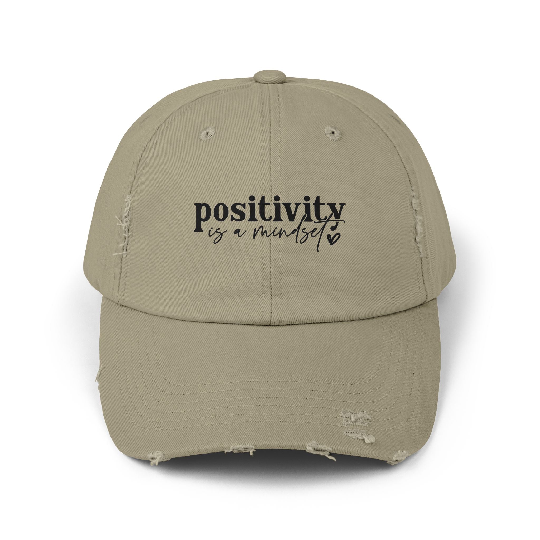 Positivity Is a Mindset Distressed Cap