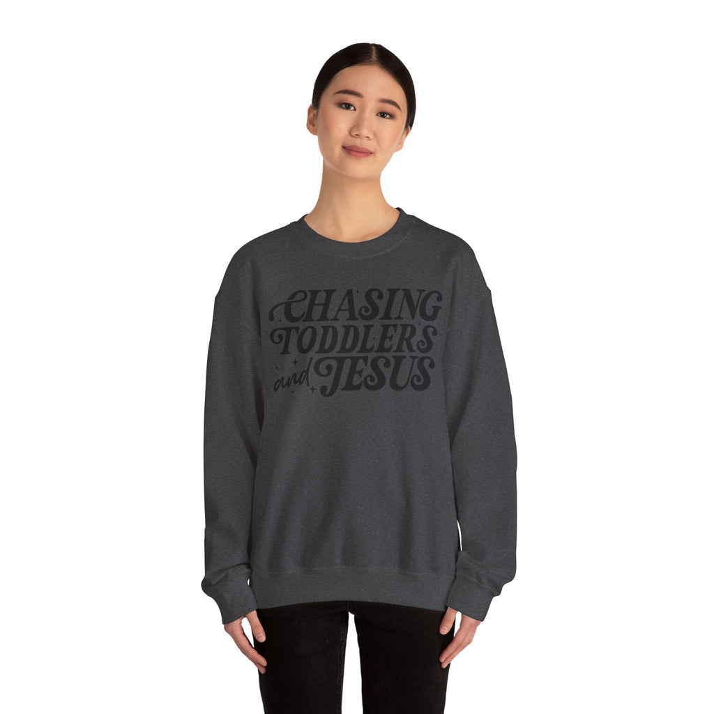 Christian Chasing Toddlers Cozy Sweatshirt